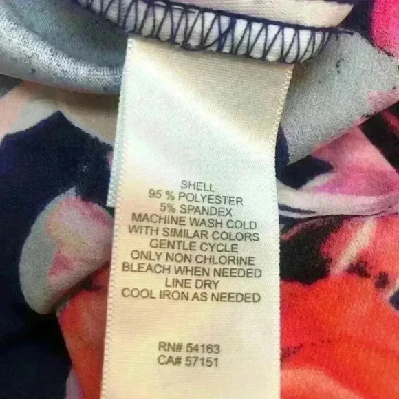 ELIZA J PINK& BLUE FLORAL SPECIAL OCCASION BELL SLEEVE CASUAL SUMMER DRESS SZ 6 - Picture 8 of 10